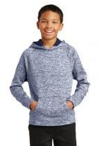Sport-Tek� Youth PosiCharge� Electric Heather Fleece Hooded Pullover